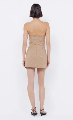 Bec & Bridge Sunseeker Mini Dress Golden Size AU 6 for rent on The Volte - image 3