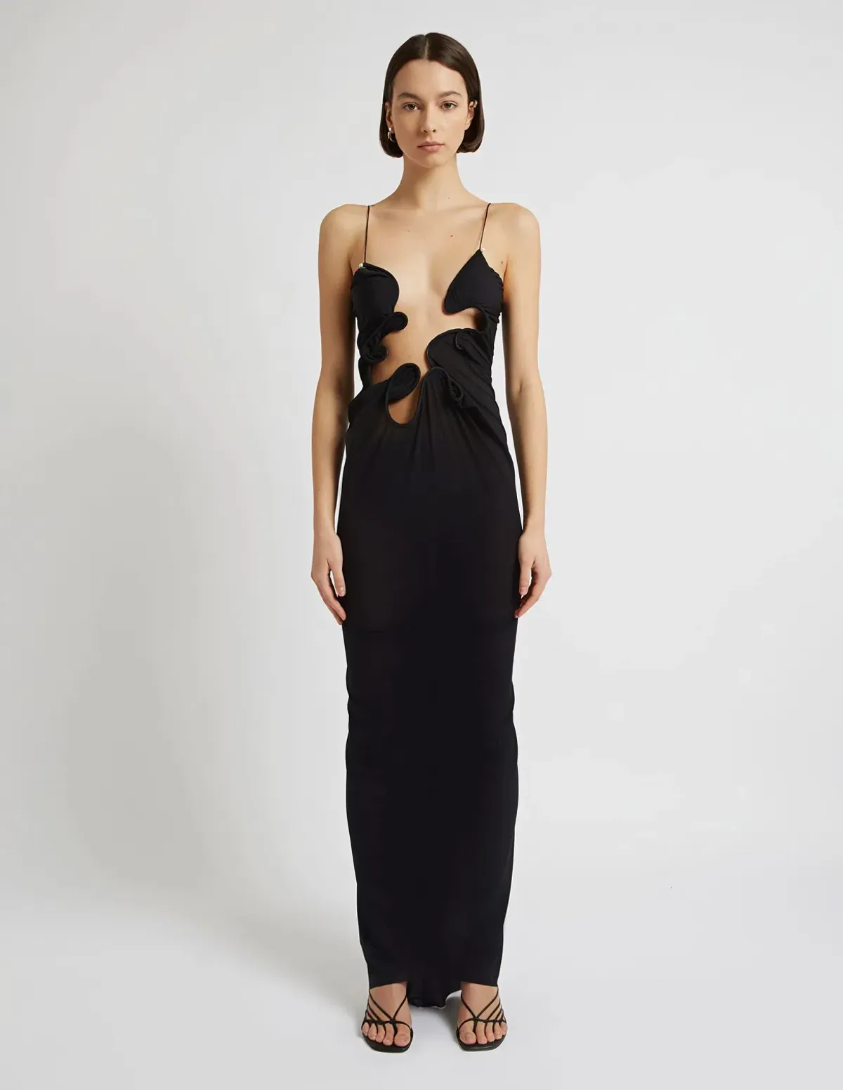 Christopher Esber Molded Venus Dress Black Size 6 - Image 2