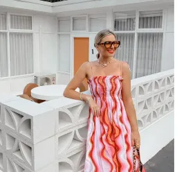 Steele Mirabella Midi Dress Groovy Print Size L / AU 12 for rent on The Volte - image 4