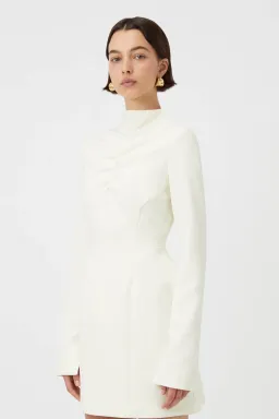 Camilla and Marc The Portico Mini Dress Cream Size 10  for rent on The Volte - image 2