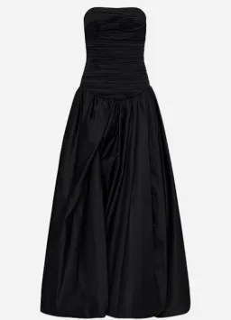 Aje Violette Bubble Hem Maxi Dress Black Size 10 for rent on The Volte - image 7