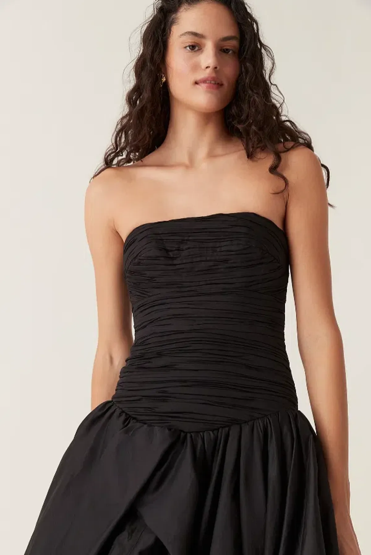 Aje Violette Bubble Hem Maxi Dress Black Size 10 - Image 4