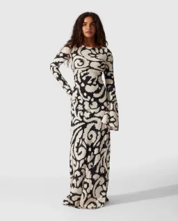 The Wolf Gang Santa Elena Maxi Dress Ikat Print Size 8 for rent on The Volte - image 2