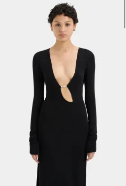 Sir The Label  Kinetic Beaded Maxi Dress Black Size 3 / Au 12 for rent on The Volte - image 3