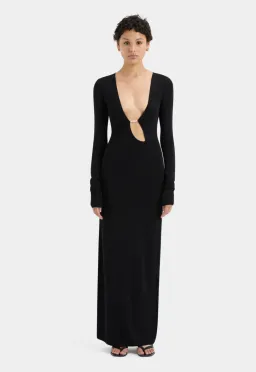 Sir The Label  Kinetic Beaded Maxi Dress Black Size 3 / Au 12 for rent on The Volte - image 1