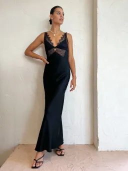 Bec & Bridge Lucille Lace Maxi Dress Black Size S / AU 8 for rent on The Volte - image 1