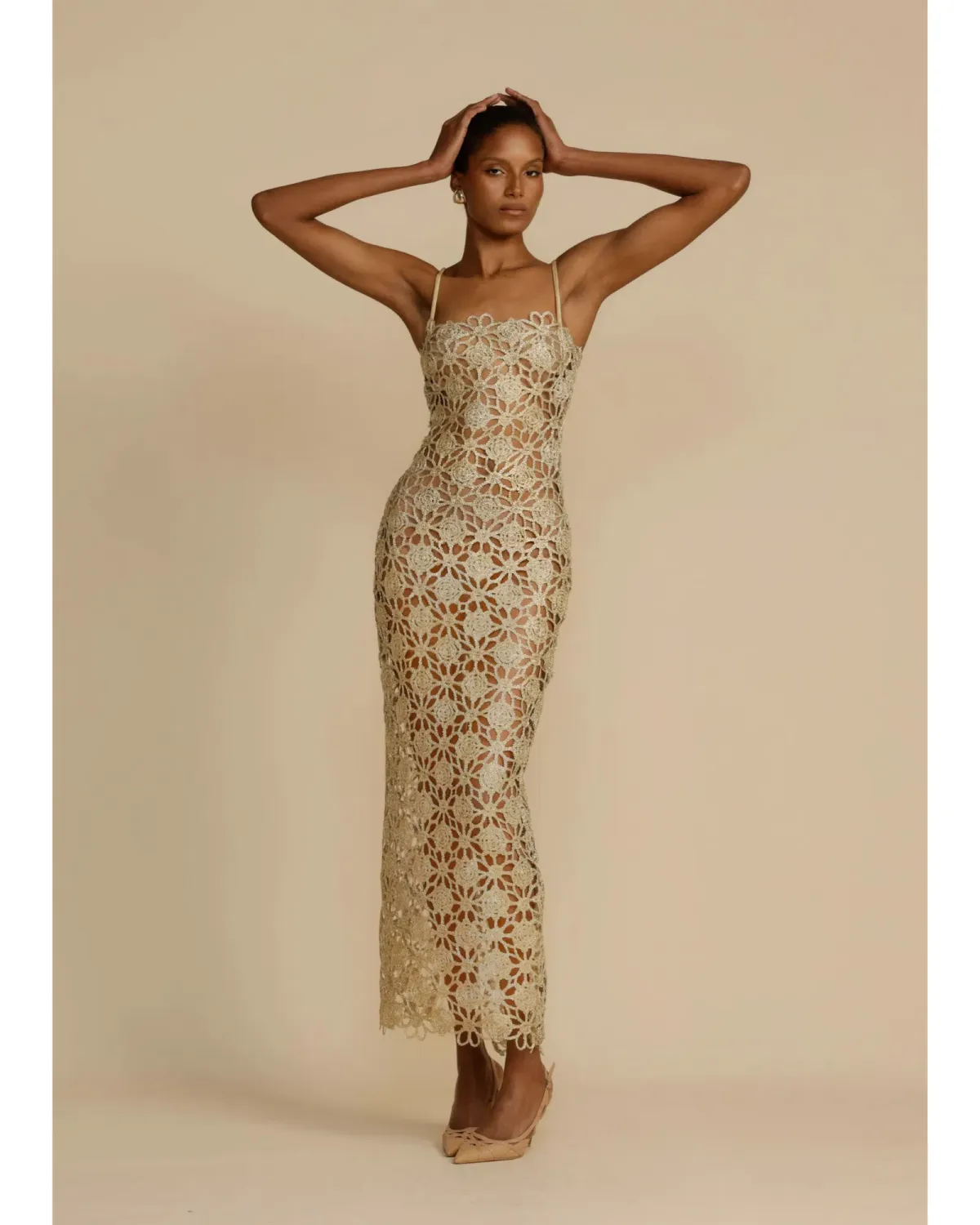 Arcina Ori Kendra Maxi Dress Gold Size XL / AU 14  - Image 2