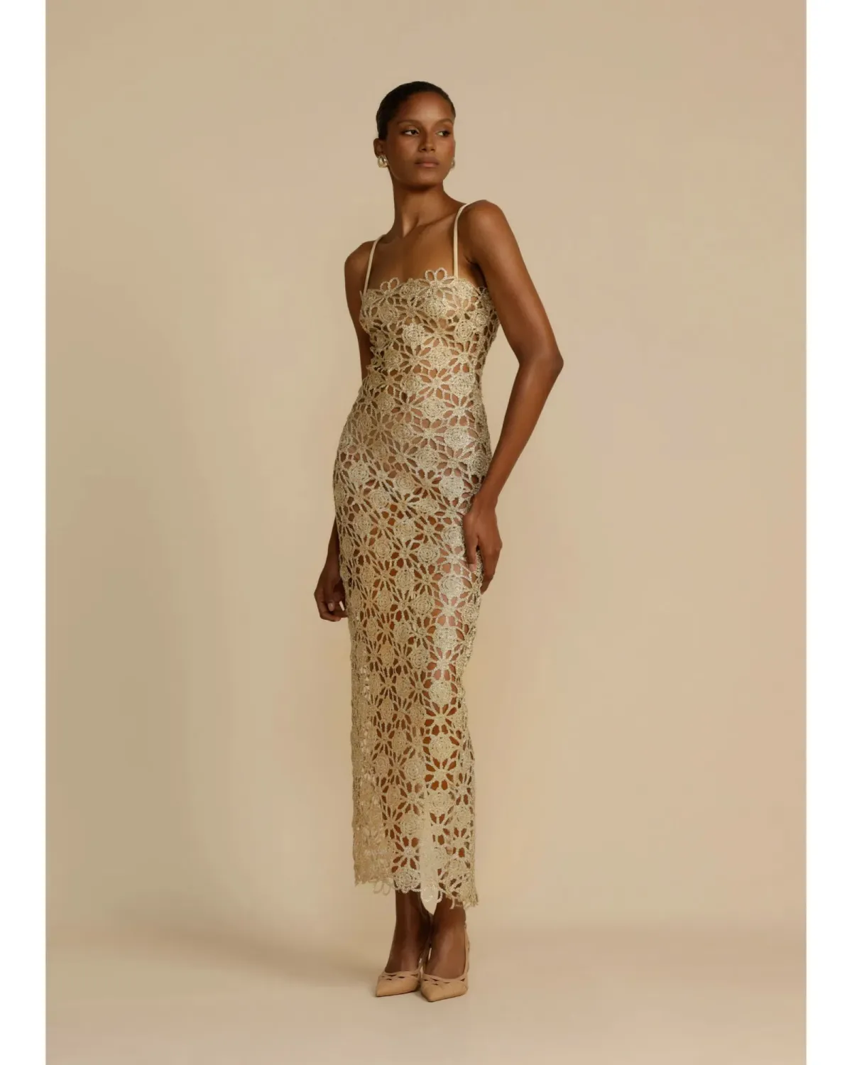 Arcina Ori Kendra Maxi Dress Gold Size XL / AU 14  - Image 1
