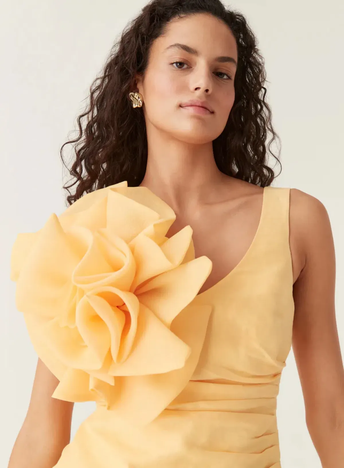 Aje Energy Mini Dress in Marigold Size 8 - Image 3