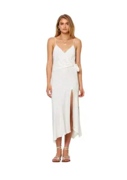 Bec & Bridge Pascal Wrap Dress White Size 8 for rent on The Volte - image 1