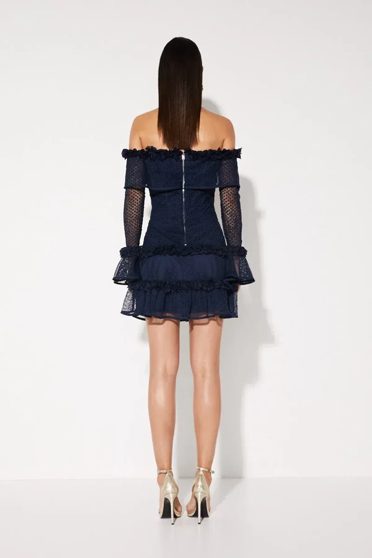 Mossman Mood Swing Mini Dress Navy Size 6 - Image 2