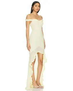 Majorelle Chandra Gown Yellow Size XS / AU 6 for rent on The Volte - image 3