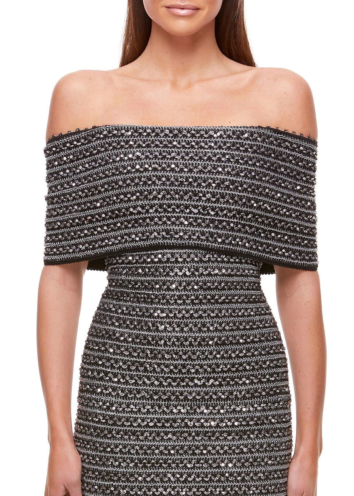 Eliya The Label Lenora Midi Dress Grey Size 8 - Image 3