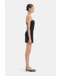 Sir The Label Leonardo Pleated Mini Dress in Black Size AU 10 for rent on The Volte - image 3