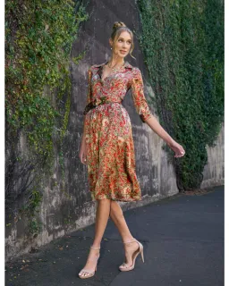 Leona Edmiston Demi 'Belle Epoch' Silk Shirtdress Multi Size 2 / AU 12 for rent on The Volte - image 4