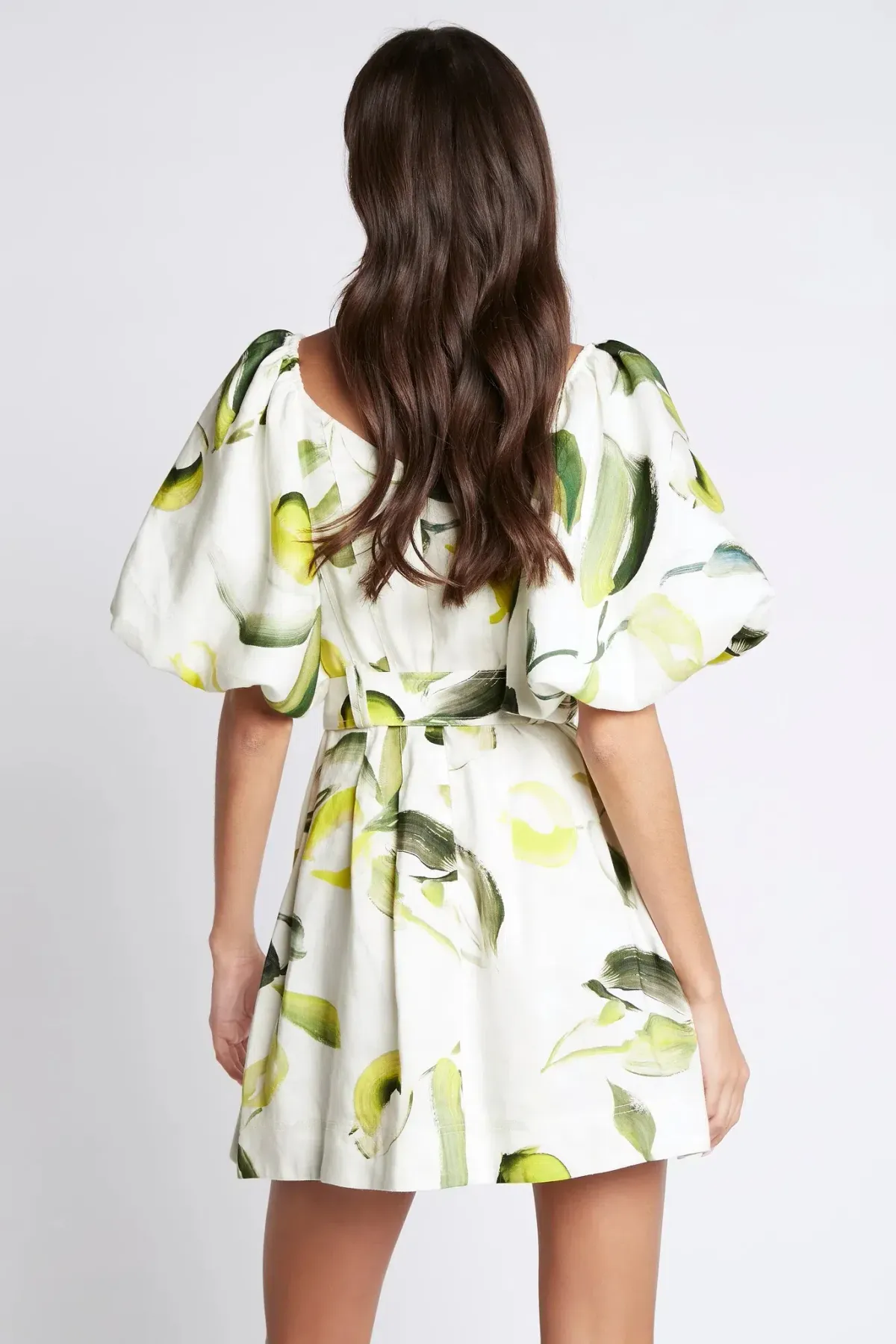 Aje Zest Mini Dress Tropical Lime Print Size 6 - Image 3