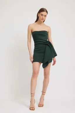 Tojha Nevie Mini Dress Forrest Green Size 6 for rent on The Volte - image 5