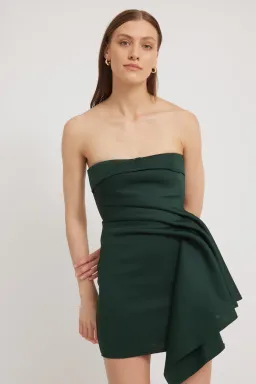 Tojha Nevie Mini Dress Forrest Green Size 6 for rent on The Volte - image 4