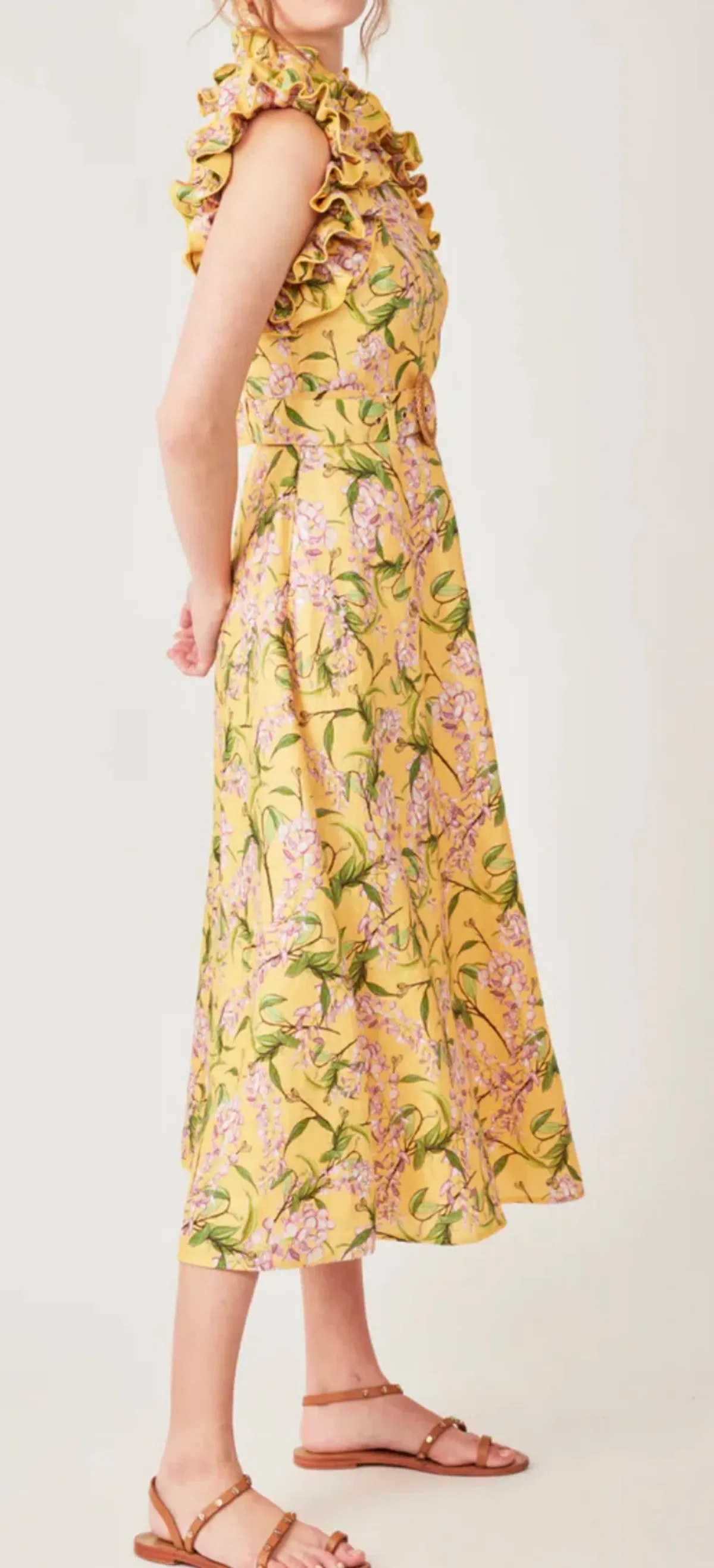 Torannce Sedgwick Midi Dress Floral Size 14 - Image 3