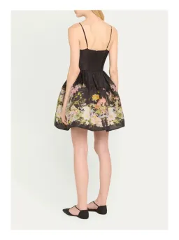 Zimmermann Natura Ruched Mini Dress Black Size 1/ Au 10 for rent on The Volte - image 2