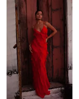 Rat & Boa Cecelia Dress Red Size AU 10 for rent on The Volte - image 3