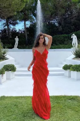 Rat & Boa Cecelia Dress Red Size AU 10 for rent on The Volte - image 1