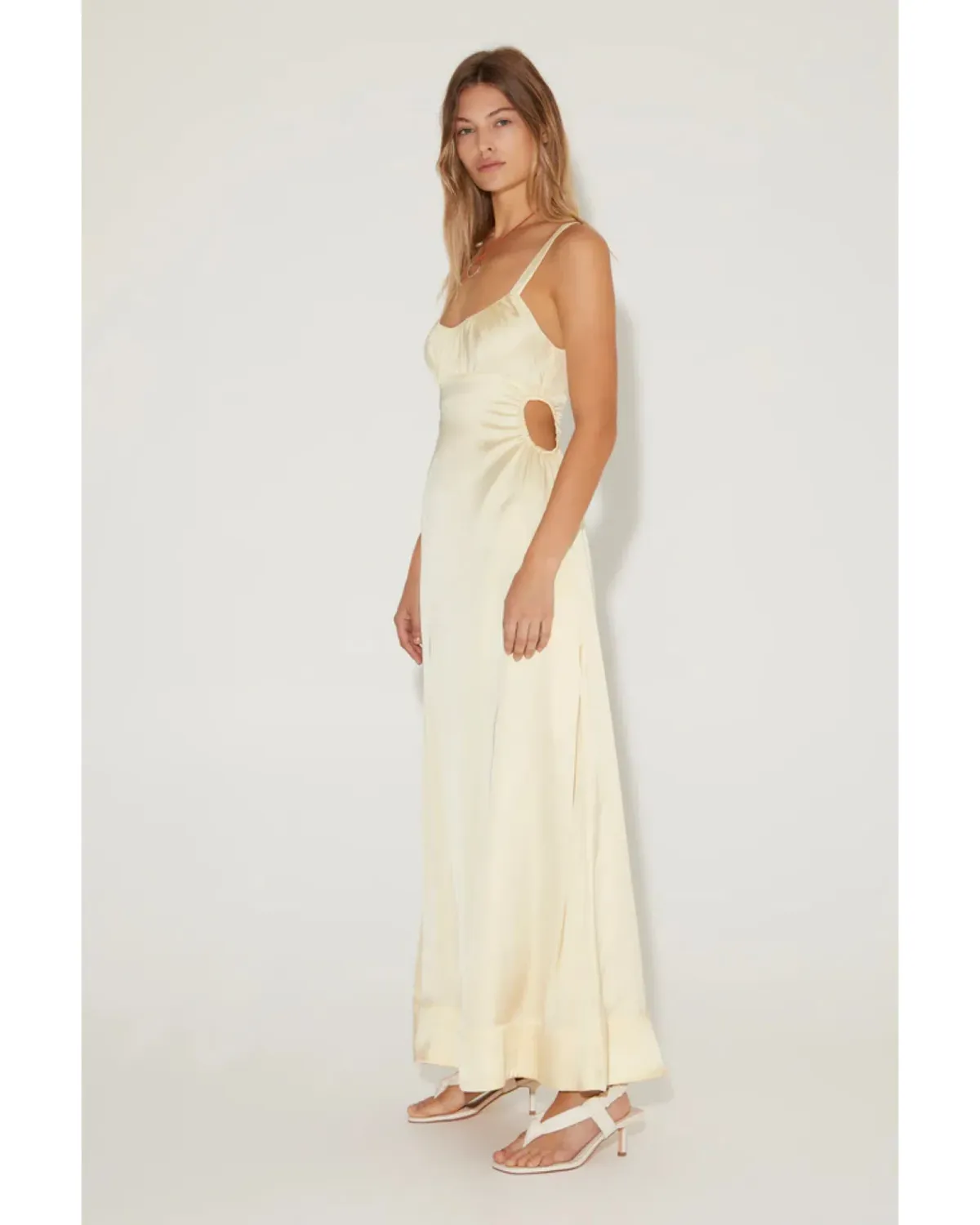 Hansen and Gretel Carlos Dress Maxi in Lemon Size XS / AU 6 - Image 2