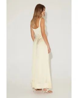 Hansen and Gretel Carlos Dress Maxi in Lemon Size XS / AU 6 for rent on The Volte - image 3