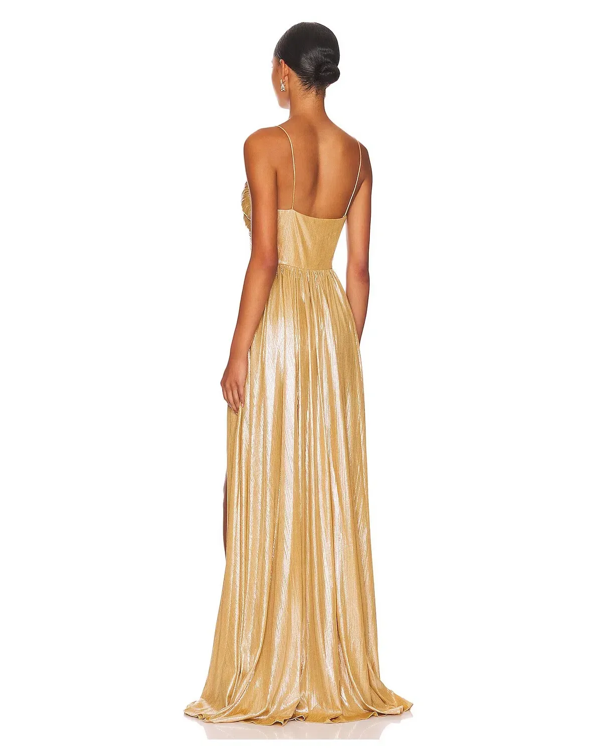 Retrofete Doss Dress Gold Size AU 6 - Image 3