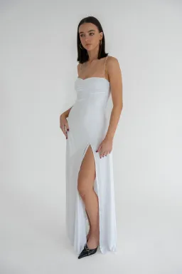 HNTR the Label Gaia Gown Blanc Size M / AU 10  for rent on The Volte - image 1
