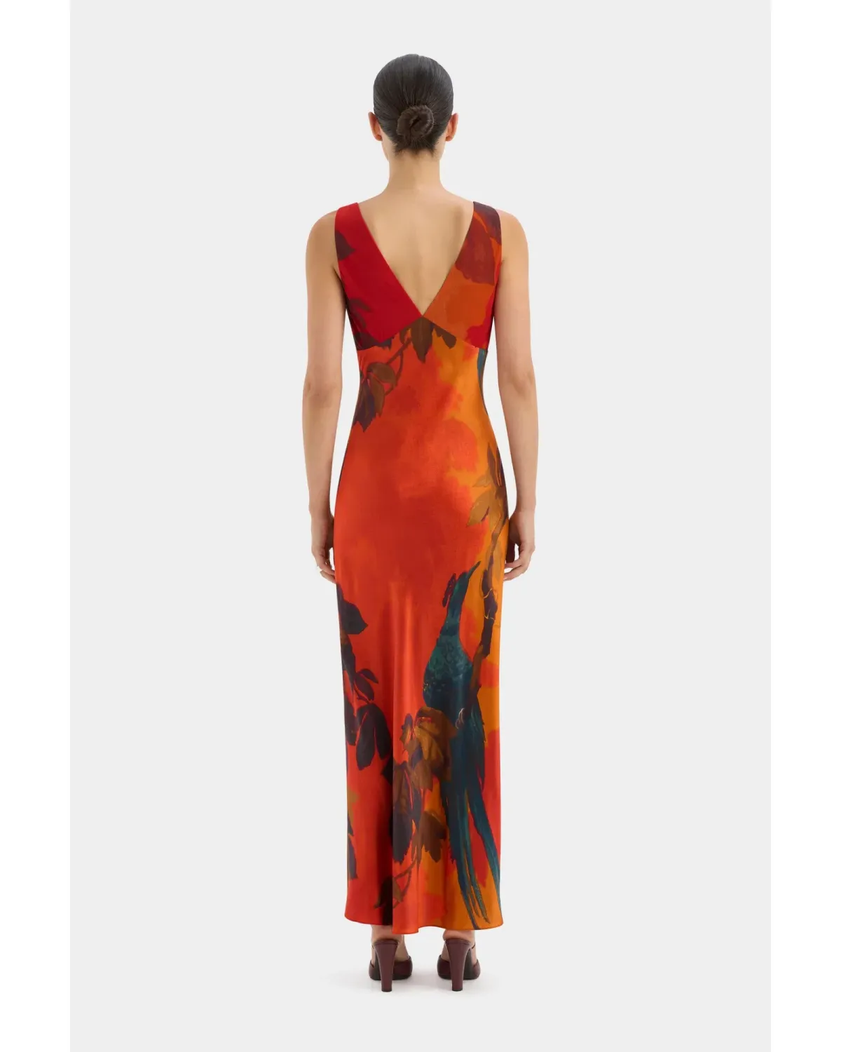 Sir The Label Lush V Neck Slip Dress Wren Print Size 0 / AU 6 - Image 3
