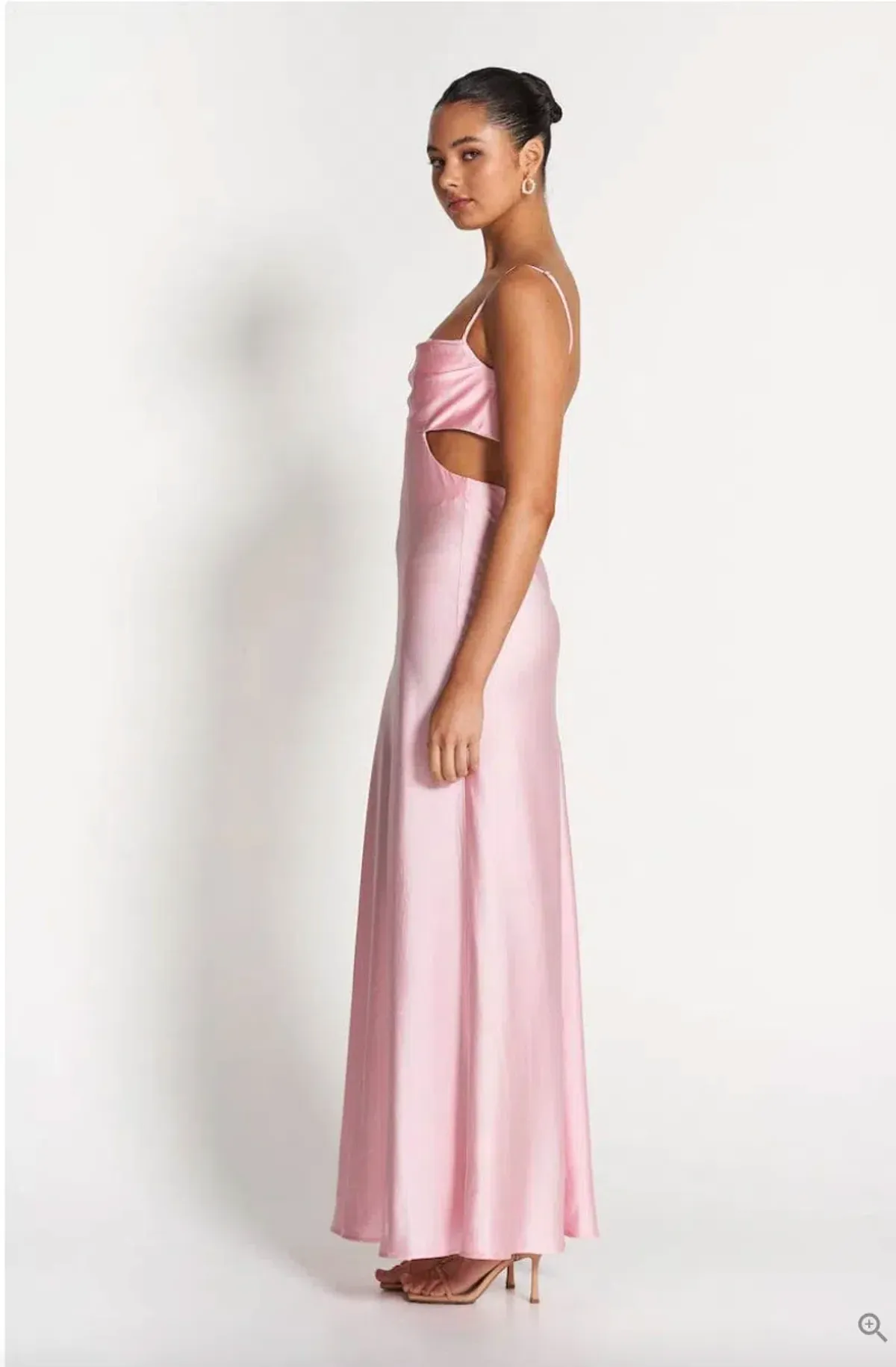 Sofia The Label Leah Cut-Out Silk Gown in Pink Size 10 - Image 2