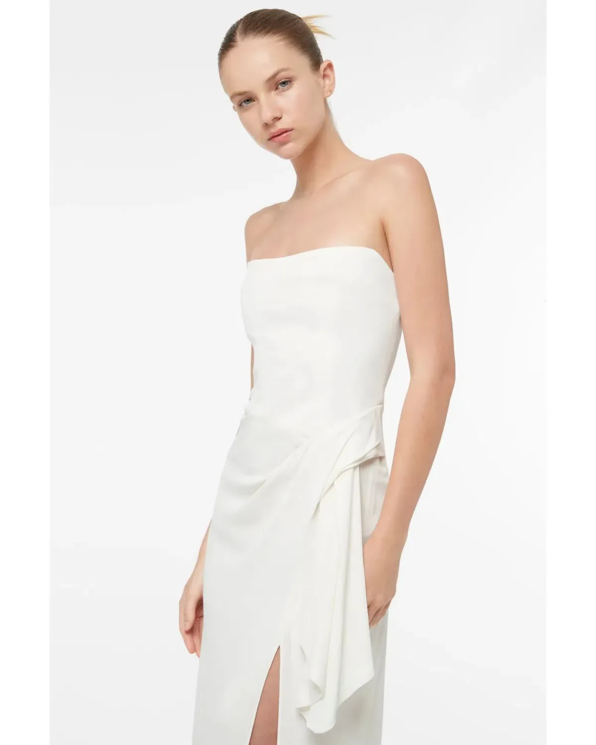 Manning Cartell Asymmetrical Games Gown White Size AU 8 - Image 2