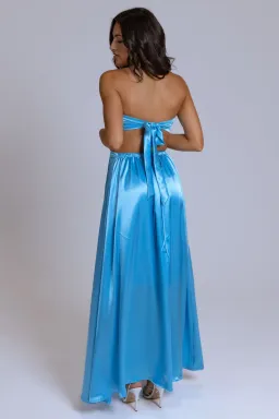 Lane + Sass Luna Dress Blue Size M/ AU 8 for rent on The Volte - image 3