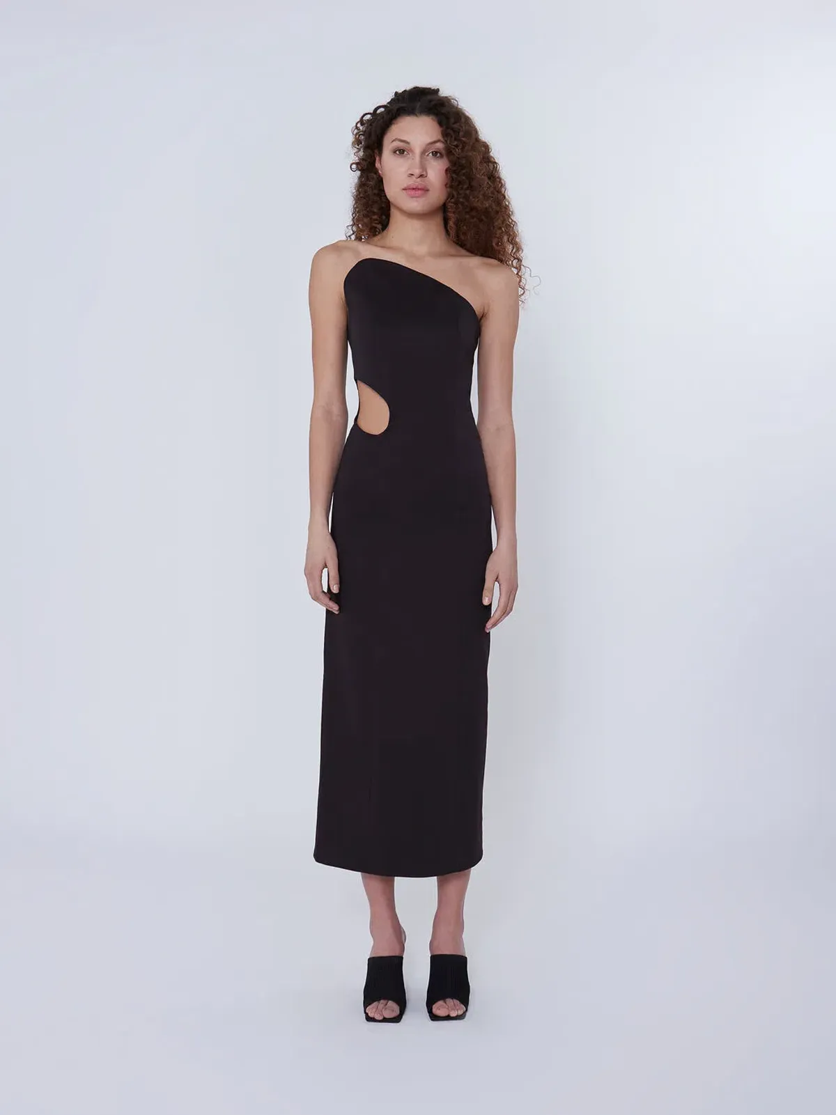 Elaine Hersby Pippa Midi Dress Black Size L / AU 12 - Image 1