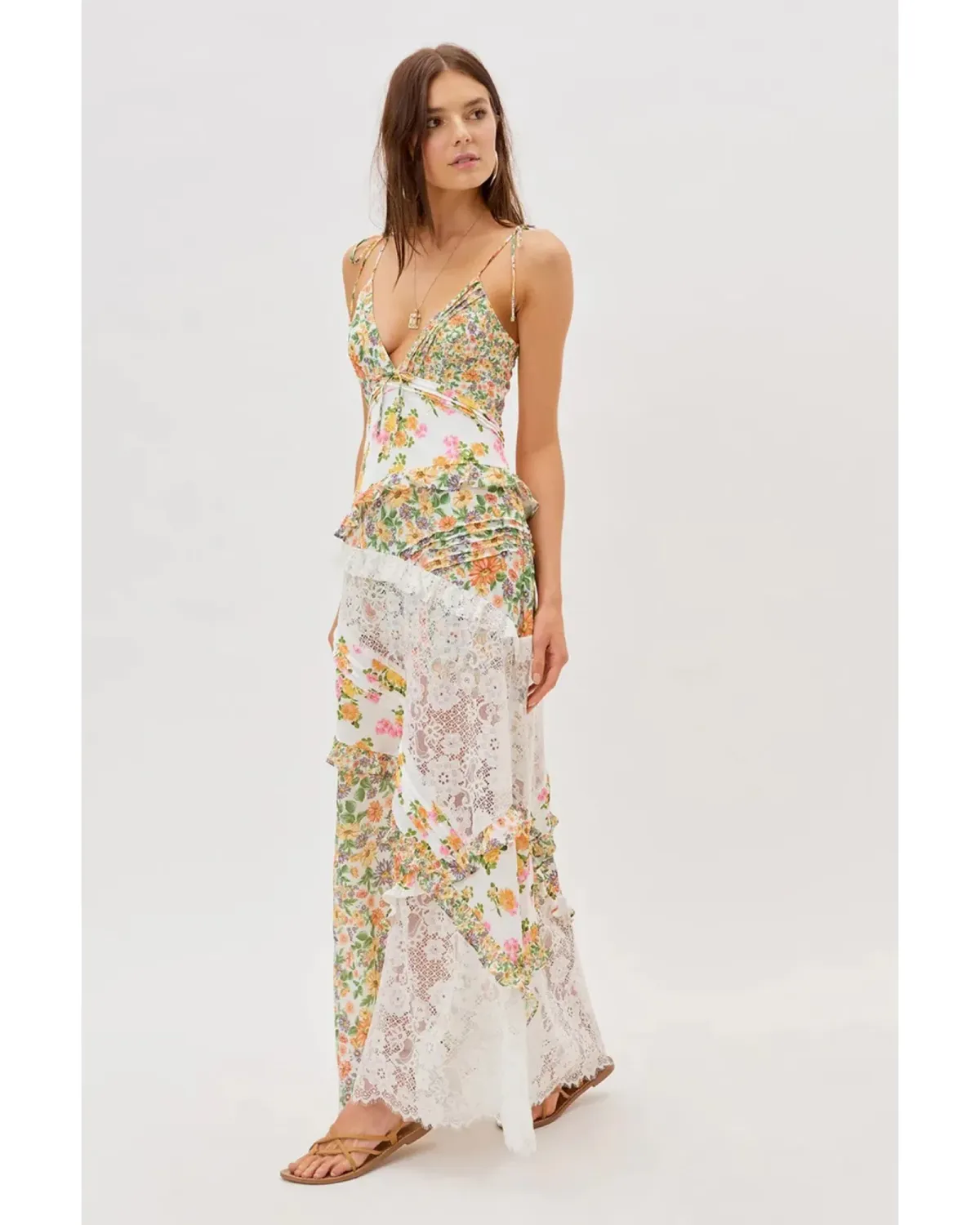 For Love and Lemons Rosalyn Maxi Dress Floral Size S / AU 8 - Image 1