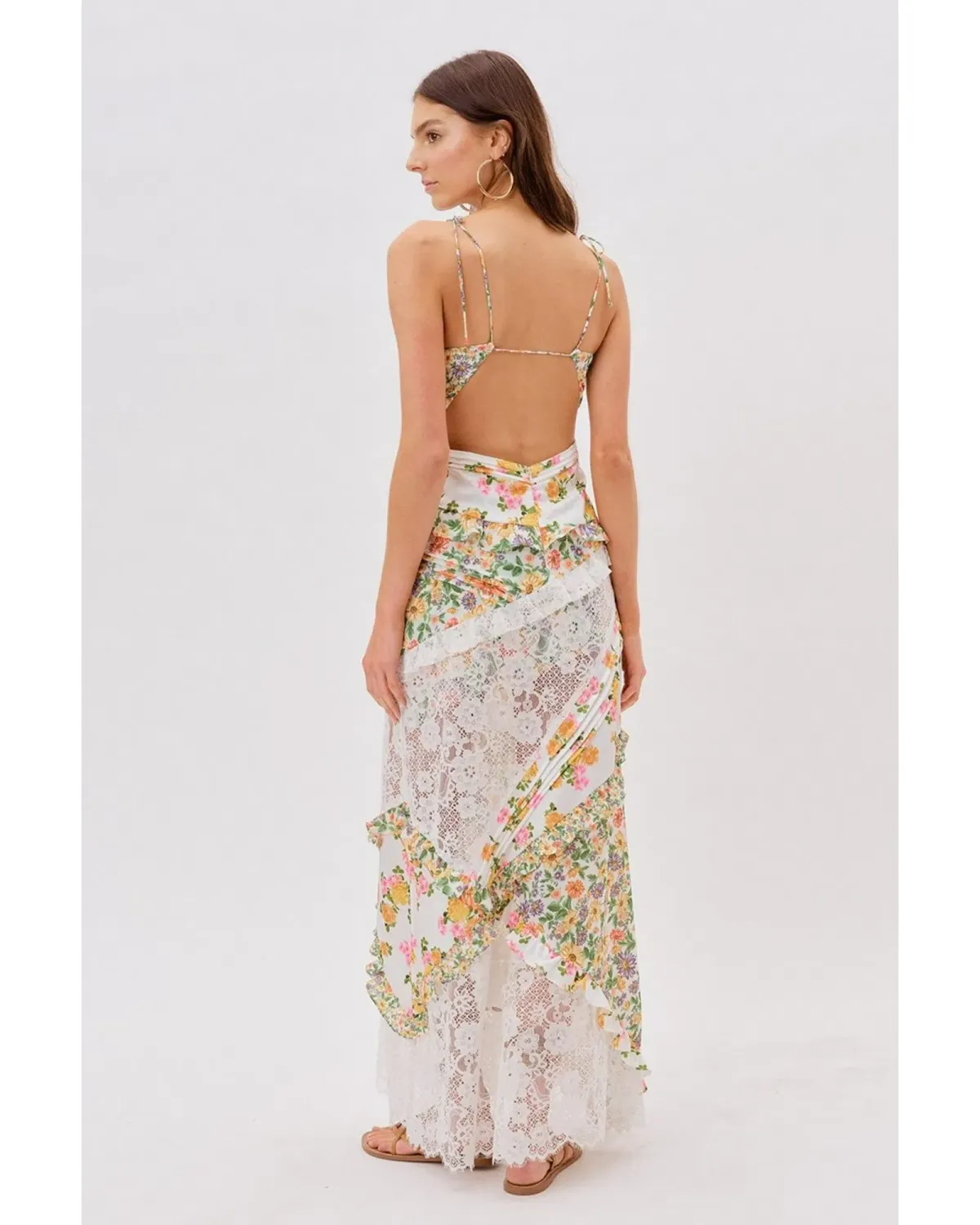 For Love and Lemons Rosalyn Maxi Dress Floral Size S / AU 8 - Image 3