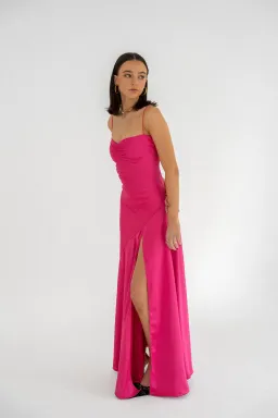 HNTR the Label Gaia Gown Hot Pink Size M / AU 10 for rent on The Volte - image 1