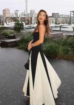 Arcina Ori Paloma Dress Black/White Size 10 for rent on The Volte - image 4