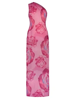 With Harper Lu One Shoulder Sheer Maxi Dress Floral Size XS/ AU 6 for rent on The Volte - image 3
