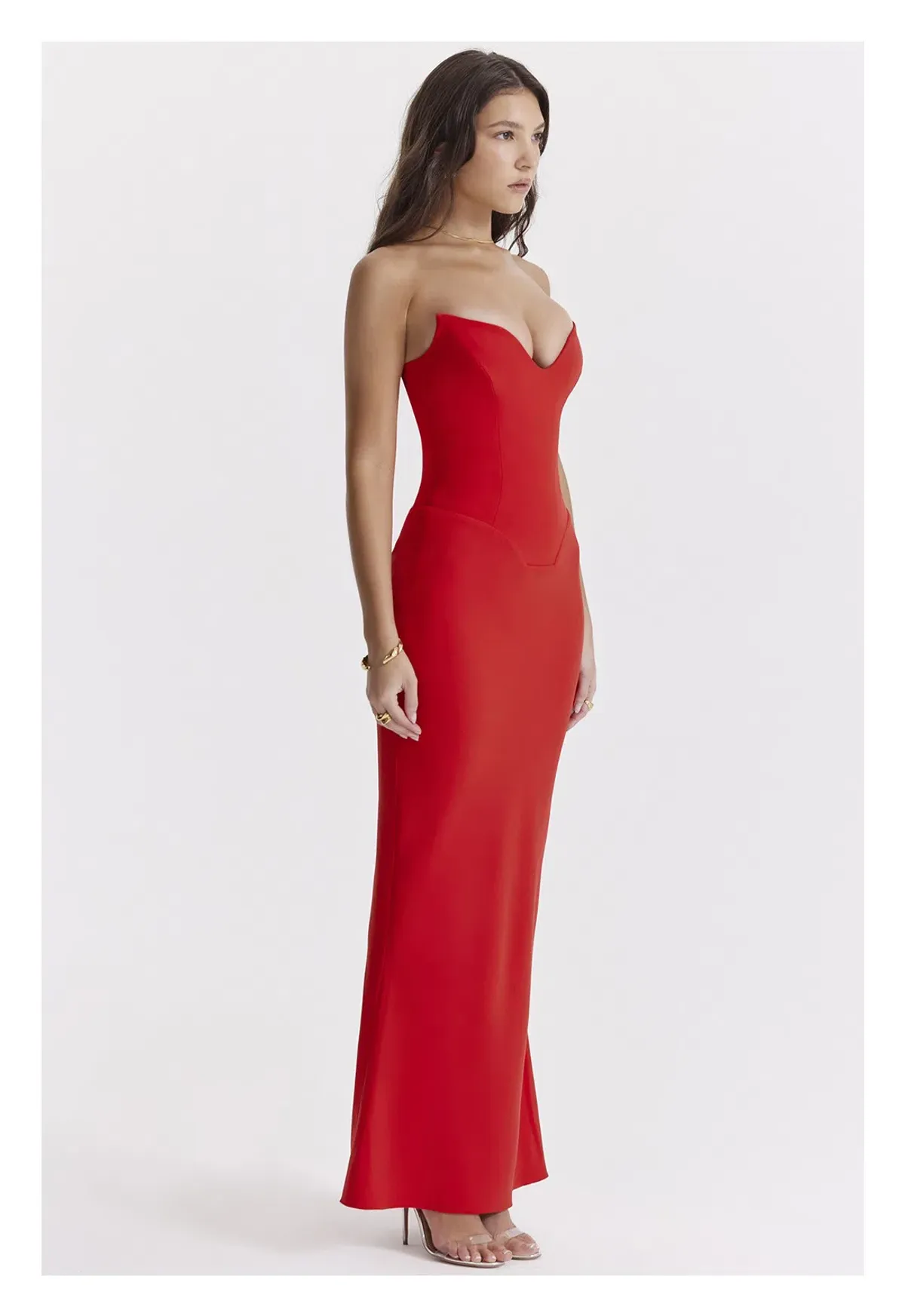 House of CB Tamara Cherry Dress Red Size XS / AU 6 - Image 4