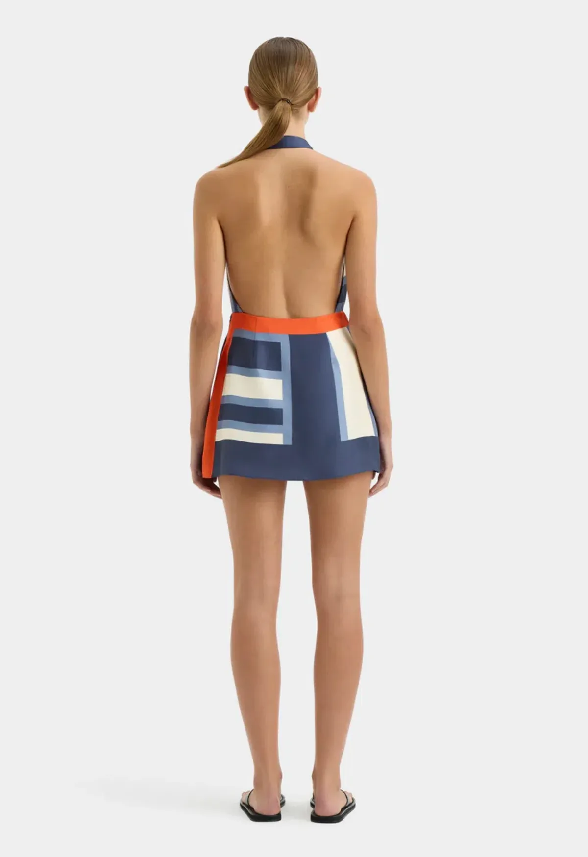 Sir the Label Dazed Wrap Halter Mini Dress Studio Print Size 2 / AU 10 - Image 3