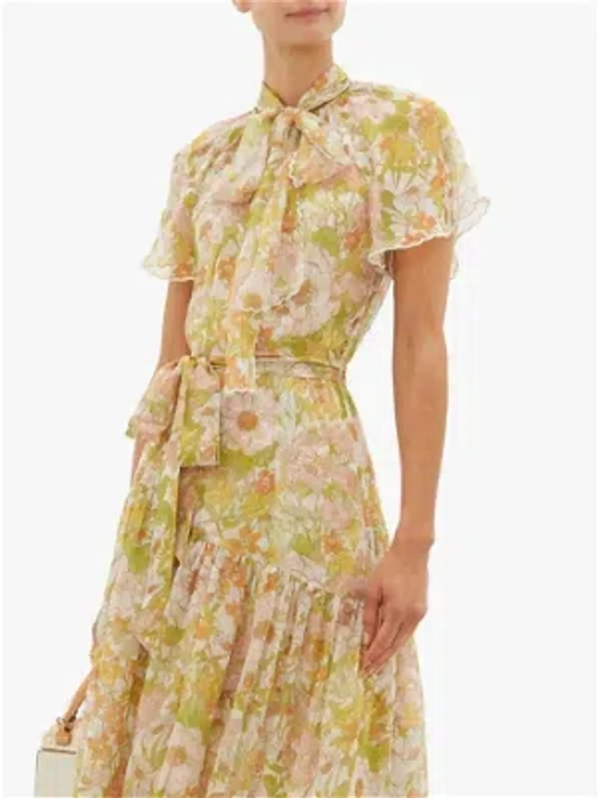 Zimmermann Super Eight Floral-print Silk-chiffon Dress - Pink Multi - Image 2