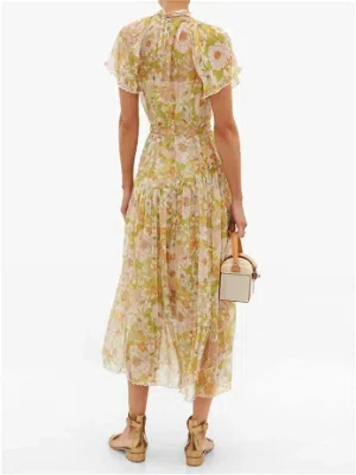 Zimmermann Super Eight Floral-print Silk-chiffon Dress - Pink Multi - Image 3
