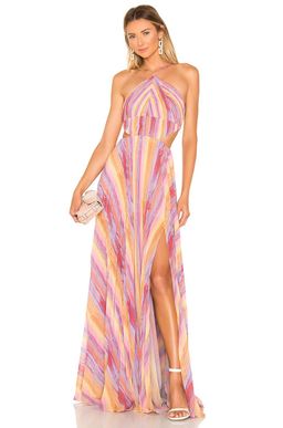 AMUR Janet Cutout Pleated Evening Dress Gown size 8 for rent on The Volte - image 4