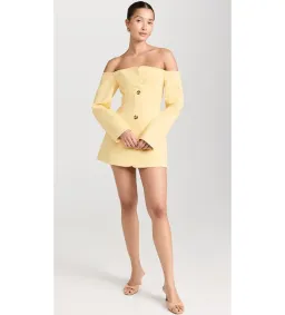 Sir The Label Sandrine Tailored Mini Dress Limone Size 0/Au 6  for rent on The Volte - image 4