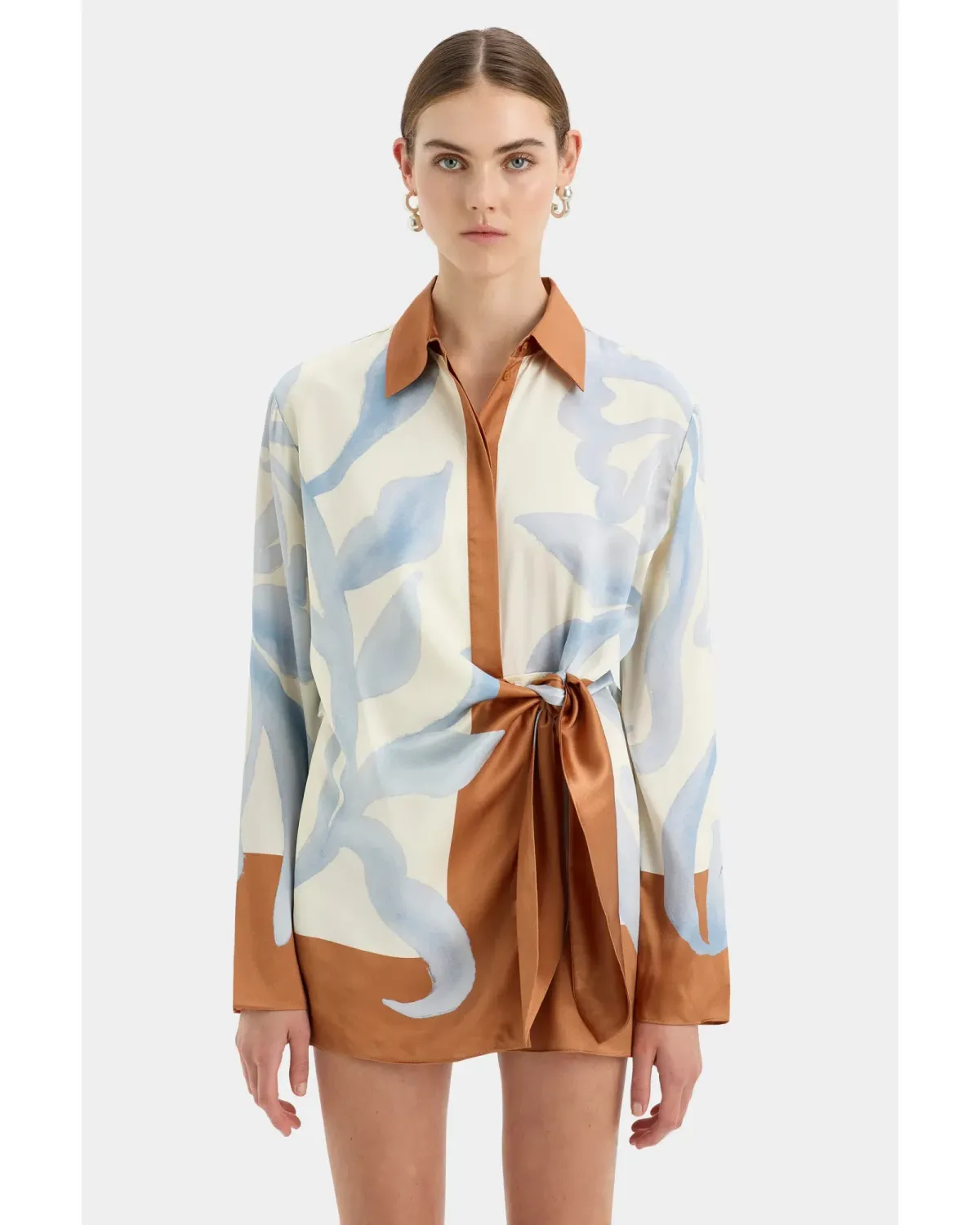 Sir The Label Sorrento Shirt Dress in Sciarpa Print Size 1 / AU 8 - Image 2