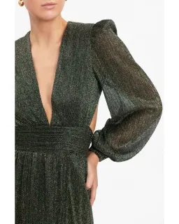 Rebecca Vallance Giverny Long Sleeve Gown in Green Size AU 12 for rent on The Volte - image 4