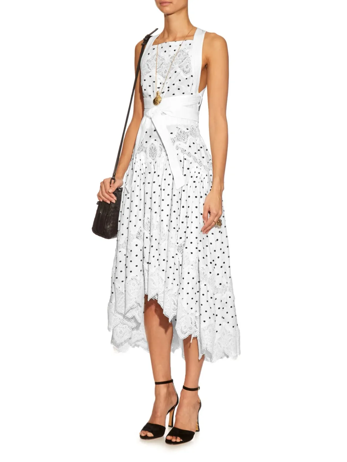 Zimmermann Empire Polka-Dot Dress White Size 0 / AU 8 - Image 1