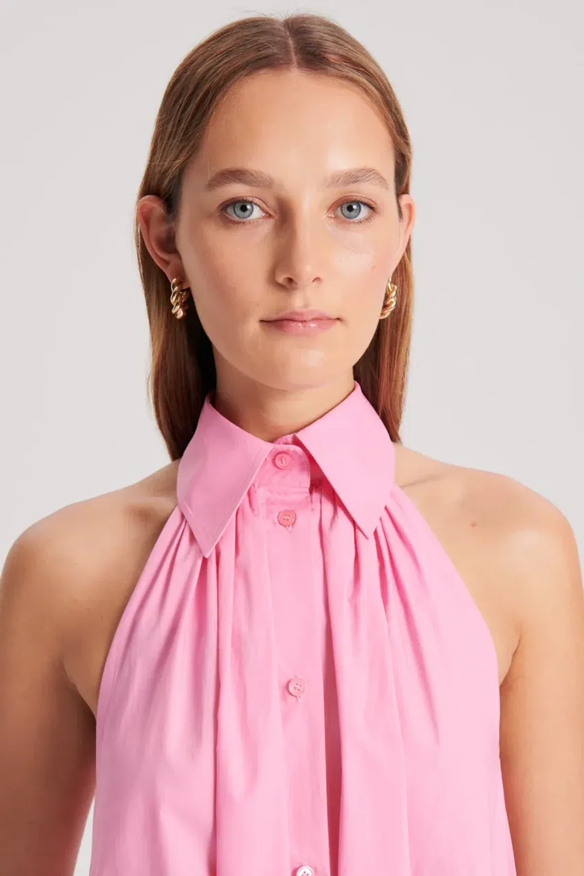 Scanlan Theodore The Parachute Sleeveless Shirt Dress Pink Size 12 - Image 4